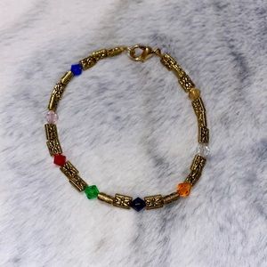 Handmade Golden Beaded Bracelet